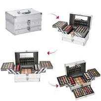 132 Couleurs Fard à Paupières Palette de Maquillage Cosmétique Set avec Poudr