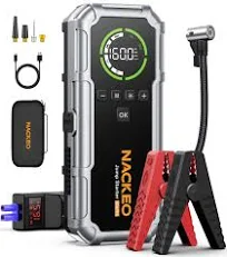 8000A Booster Batterie Voiture avec Gonfleur 160PSI