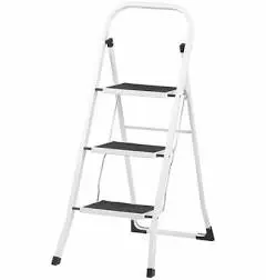 AGT Escabeau compact avec marches et barre de maintien
