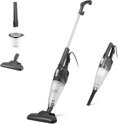 Amazon Basics Aspirateur balai, appareil 2 en 1 avec câble, moteur ECO, filtre Remplaçable, léger, Noir