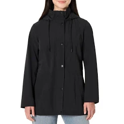 Amazon Essentials Veste de Pluie Légère et Imperméable Pliable à Capuche Coupe Décontractée Femme