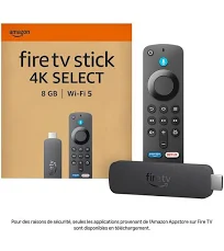 Passerelle Multimédia FIRE STICK TV AMAZON 4K SELECT 2025 avec télécommande