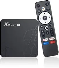 Android 14 TV Box, Android Box with 2GB RAM 16GB ROM RK3518 Quad-Core, Support 4k 2.4G/5.0G Dual WiFi 6, BT 5.0, 10/100M Ethernet Smart TV Box