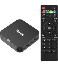 Android TV Box 10.0, Android Box 2 Go RAM 16 Go ROM, Allwinner H313 Quad-Core Arm Cortex A53, Support WiFi et USB 4K Smart Box TV