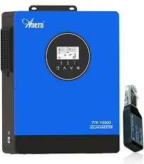 Anern Onduleur Solaire 10KW 220V-240V CA intégré 3 MPPT Fonction CT Inverseur,Impossible de Connecter la Batterie Fonctionne avec Moteur 1,5 P+3P ou