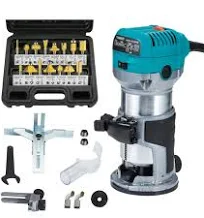 Anesty 710W Affleureuse Défonceuse Trimmer Router Fraiseuse Électrique Outil à Bois