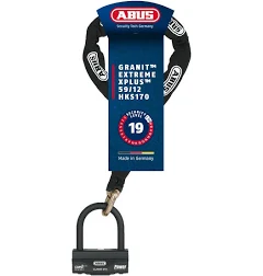 Antivol U + Chaine Abus 58HB3+12KS80L SRA