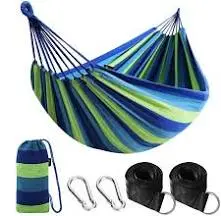Anyoo Hamac d'extérieur de Camping en Plein Air Portable en Toile Léger avec