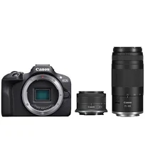 Appareil photo hybride Canon Pack EOS R100 + RF-S 18-45mm F4.5-6.3 IS STM + RF 75-300mm F4-5.6