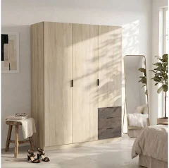 Armoire 3 portes + 3 tiroirs L121 x H180 cm