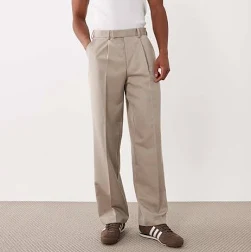 ASOS Design Pantalon ample et élégant avec pinces devant