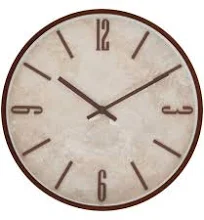 Atmosphera Horloge murale effet travertin Nella
