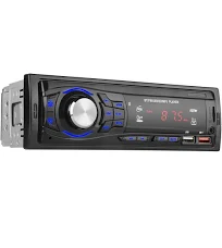 Autoradio Bluetooth 1 DIN Poste Radio Voiture avec 2 Ports USB AUX SD et