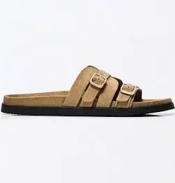 Bershka Sandales plates boucles Femme