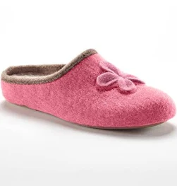 Blancheporte Chaussons mules fleur brodée