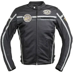 Blouson de en cuir noir moto pour homme