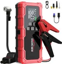 Booster Batterie Voiture 7000A avec Compresseur à Air Portatif,Booster Voitur