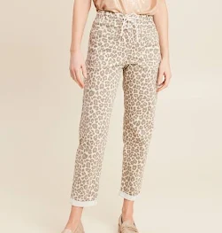 Breal Pantalon coupe mom 7/8ème Femme