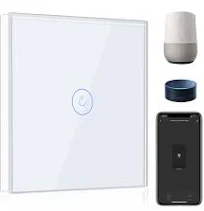 BSEED Interrupteur Connecté WiFiBlanc Interrupteur Va et Vient sans Fil avec