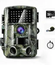 Caméra de sentier 58 Mpx à grand écran 2 po 2,7K HD pour chasse aux gibiers avec vision nocturne activée par le mouvement