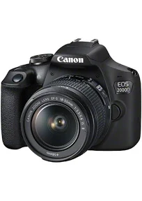 Canon EOS 2000d Appareil Photo Réflex + + 2ème Batterie + Objectif EF-S 18-55mm f/3,5-5,6 is II stabilisé