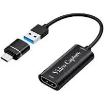 Carte D'acquisition Vidéo HDMI vers USB C, Boitier Acquisition Video | Carte de Capture Vidéo 4K 1080P 60FPS, Capture Card Compatible avec Switch PS5/