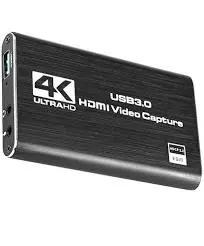 Carte de capture de jeu audio vidéo 4K HDMI vers USB 3.0 noir