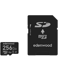 Carte Micro Sd Edenwood 256go + Adaptateur