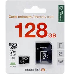 Carte Micro SD Essentielb MicroSDXC 64Go Loisir