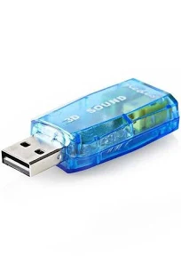 Carte son externe clé USB 2.0