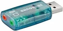 Carte son USB entrée micro et sortie audio