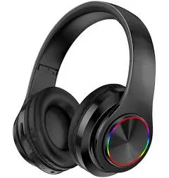 Casque Bluetooth sans Fil,Casque Bluetooth Over-Ear, stéréo Pliables sans Fil et Filaire Écouteurs avec Microphone intégré, Micro SD/TF, FM pour Phone