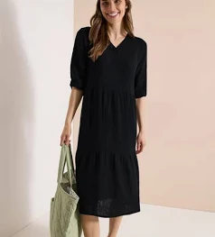Cecil Femme Kneelength Dress IN Muslin Quality Robe de jour