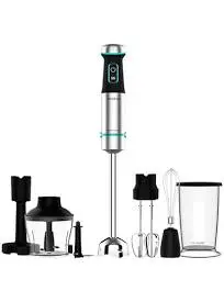 Cecotec Mixeur plongeant Power TitanBlack 1200 XL PerfectCream&Crush