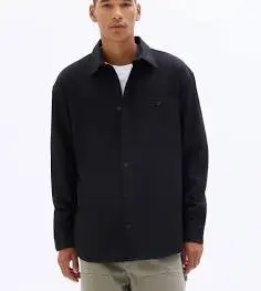 celio Chemise homme loose col français en sergé