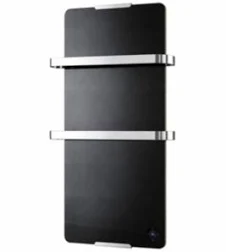 Radiateur Sèche-serviettes électrique Thermostat électronique Noir 900W Chemin Arte