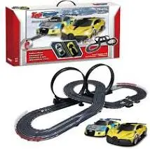 Circuit de course automobile Coil Mega Tracks, sous licence Audi Bugatti, échelle 1:43, 6 m Noir