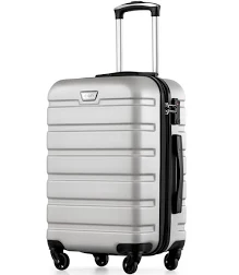 COOLIFE Valise cabine pour EasyJet, 56 cm M, PC+ABS, coque rigide légère | Valise avec roulettes pivotantes, fermeture éclair YKK, cadenas TSA, pour