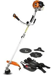 Débroussailleuse thermique 52 cm³ 3 Lames + 1 tête double Fil
