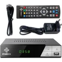 Décodeur TNT HD Star Box DVB-T2 DVB-C Réception de qualité chaînes gratuite
