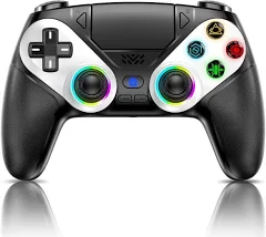 Dinosoo RGB Wireless Controller für PS5/Pro/Slim/PC PS5 Controller mit Back Paddles Turbo Makro Touch Pad 6-Achsen-Bewegungs Dual Vibration 3.5mm