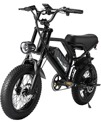 E Bike Vélo électrique-Ebike pour Adolescents avec Batterie Amovible 36V 13Ah, E-Bike 16 * 3.0 Pouces Fat Tire, Ebike Hommes, Écran LCD Intelligent,