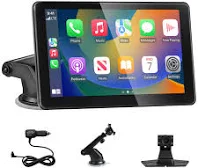 Écran CarPlay Voiture 7 Pouces Portable Android Auto Sans Fil Bluetooth GPS