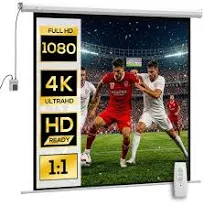 Écran projection motorisé 85 Pouces 4k Hd électrique