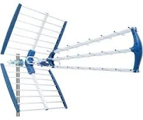 EDISION TALOS 18db Antenne Trinappe extérieure UHF 21-48 Terrestre, Filtre 5G LTE intégré, Réception TNT, Permet de recevoir Les signaux DVB-T/T2,