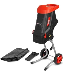 ELEM garden technic Broyeur de végétaux électrique 2600w avec sac récupérateur de 45l