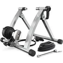 Entraîneur de vélo, Sportneer Home Trainer Bicyclette, freinage magnétique, 6 Réglages de Résistance avec Roue de réduction du Bruit, poignée à