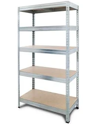 Étagère Garage Bois/métal hecta 5 Tablettes H.180 X L.97 X P