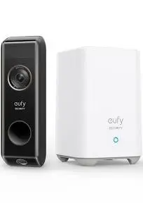 eufy Sonnette vidéo S330 avec 2 caméras (sur Batterie) et HomeBase - Double détection des mouvements et colis