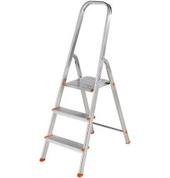 Euro Vanadium Escabeau aluminium 3 marches